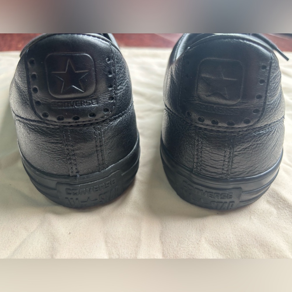 Men's Converse John Varvatos Black Leather Sneakers - Picture 3 of 7